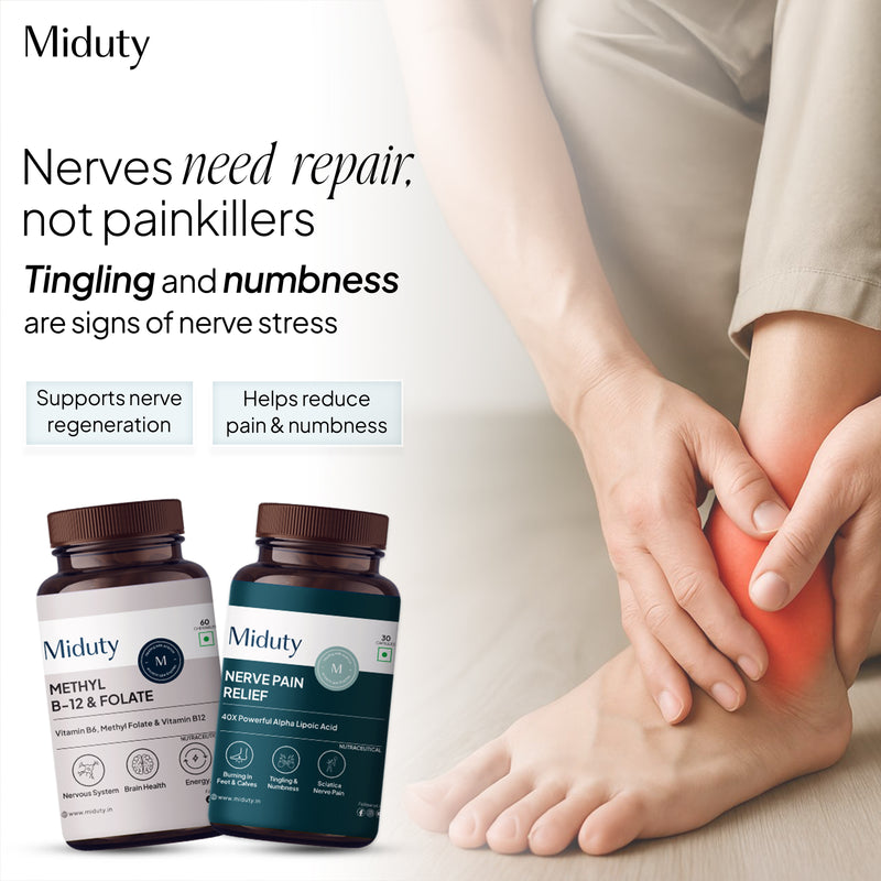 nerves need repair. not painkillers. tingling and numbness are signs of nerve stress