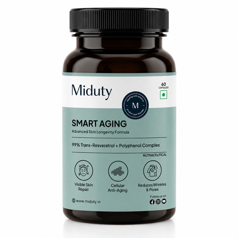 Smart Aging | Trans-Resveratrol 99% | Antioxidant Supplement for Skin