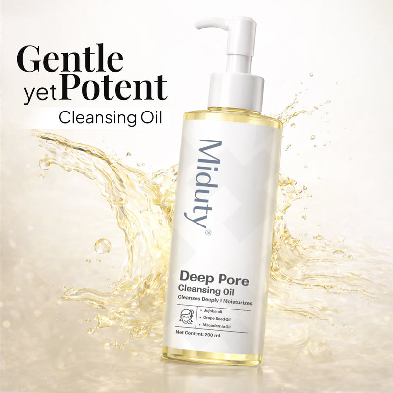 Bottle of Midutty Deep Pore Cleansing Oil - Gentle Yet Potent Cleansing Oil