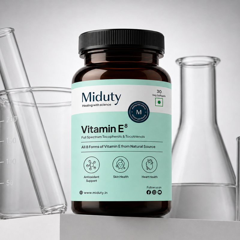 Miduty Vitamin E⁸ Full spectrum product box front