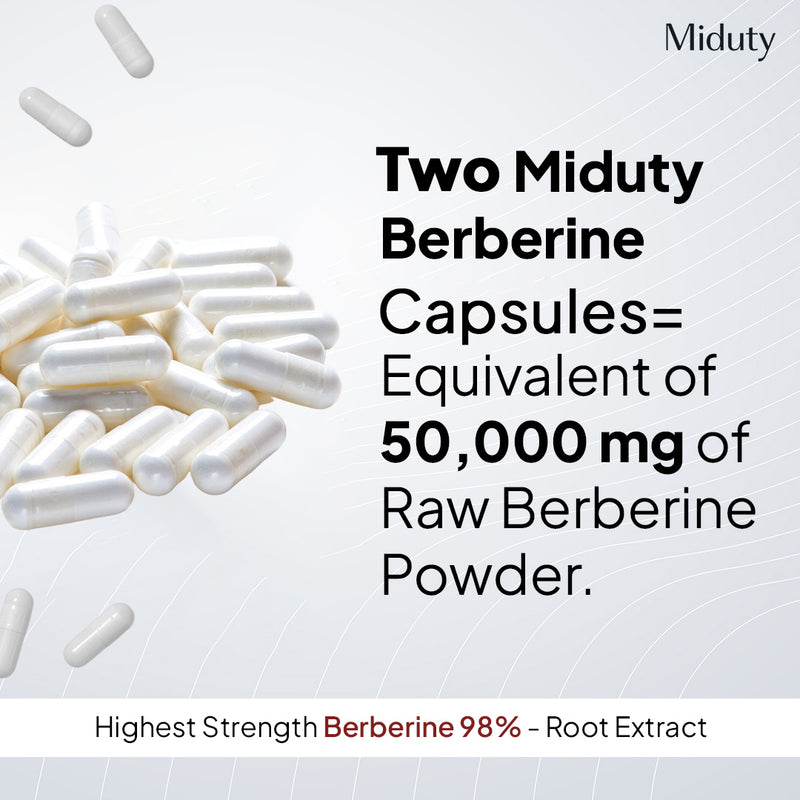 Berberine HCL 98% | Blood Sugar Control Supplement