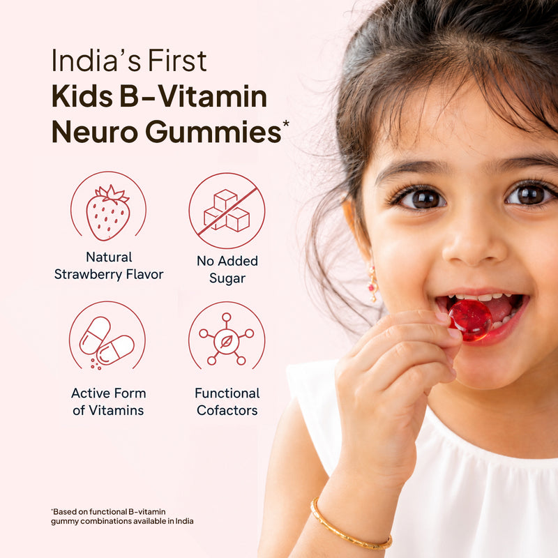 India's First B-Vitamin Neuro Gummies for Kids