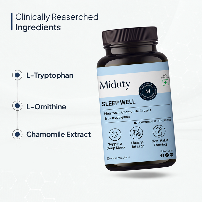 Clinically researched ingredients support in better sleep
