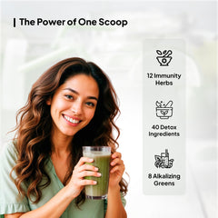 What Miduty Supergreens Powder Contains? the power of 1 scoop-main