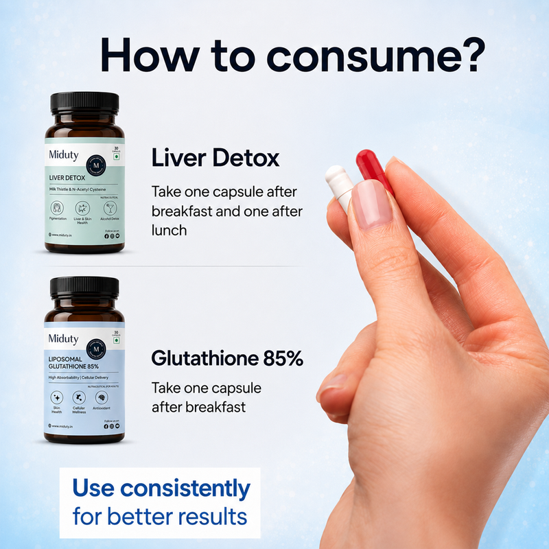 How to consume Liver Detox and Glutathione