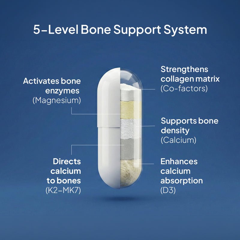 How does Miduty Calcium Citrate Supplement (Bone Matrix) support your bones?