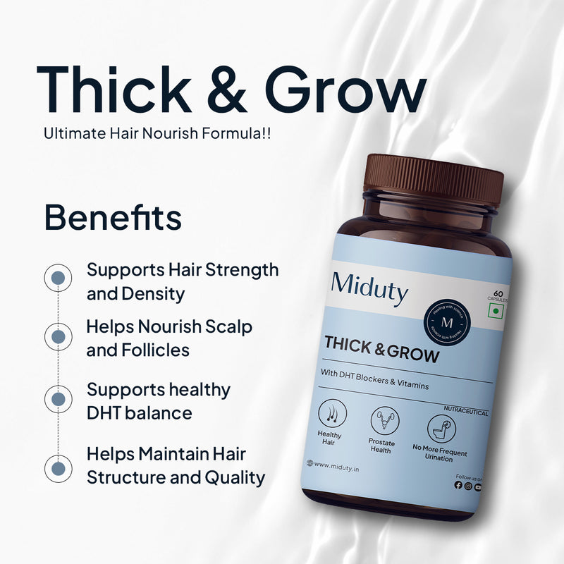 Benefits of Miduty Hair Growth Capsules Supplement