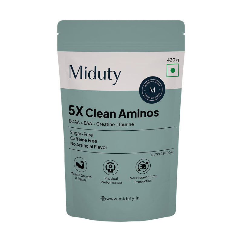 Miduty 5X Clean Aminos Package Front View