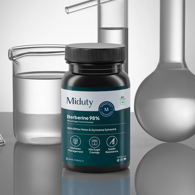 60 Chewable Miduty Berberine 98% Supplement