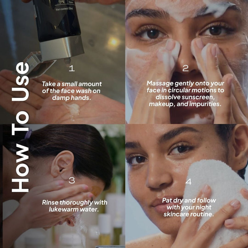 Miduty Deep Cleansing Face wash | Gentle Exfoliation without damaging skin barrier | Hydrating & Brightening Cleanser | Sulphate-free, Fragrance-free | For Men & Women  | All skin types | 120ml