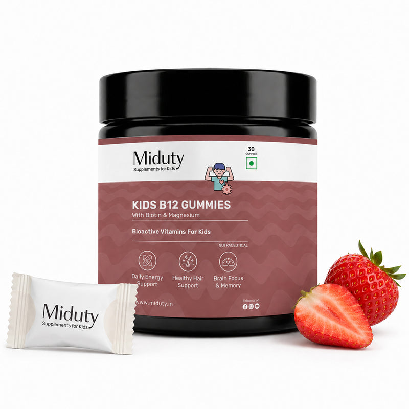 Vitamin B12 Gummies Supplement for Kids in India - Miduty