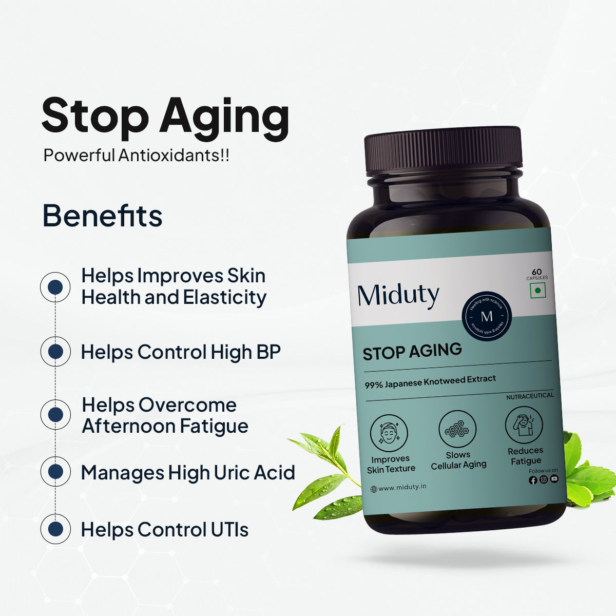 Old version of Smart Aging supplement bottle