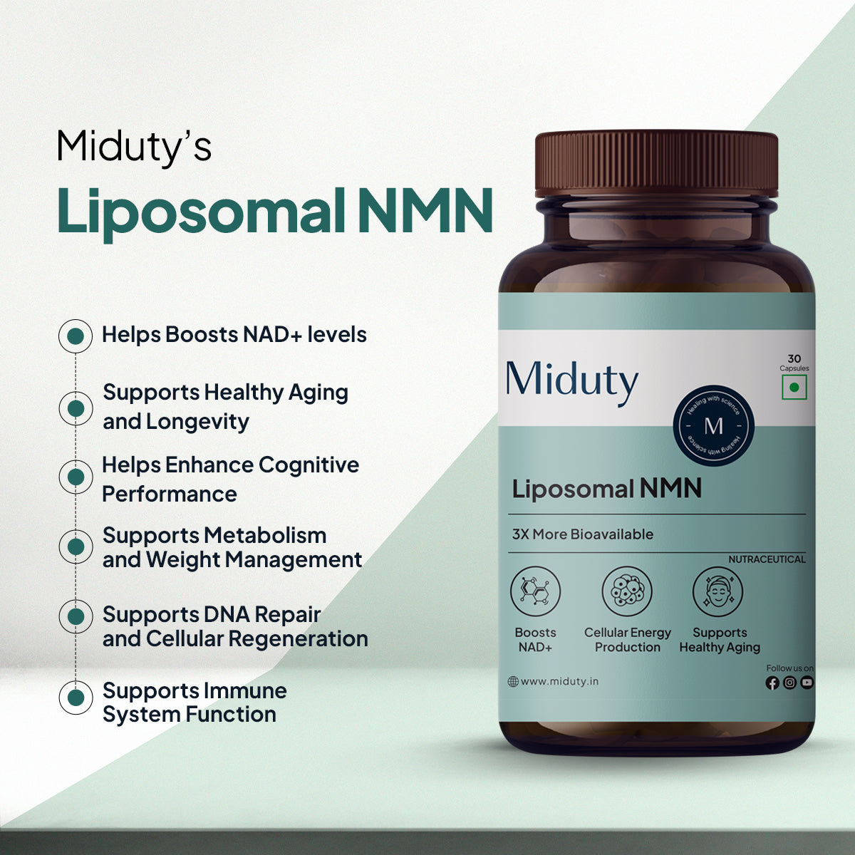 Best Nicotinamide Mononucleotide NMN Supplement in India