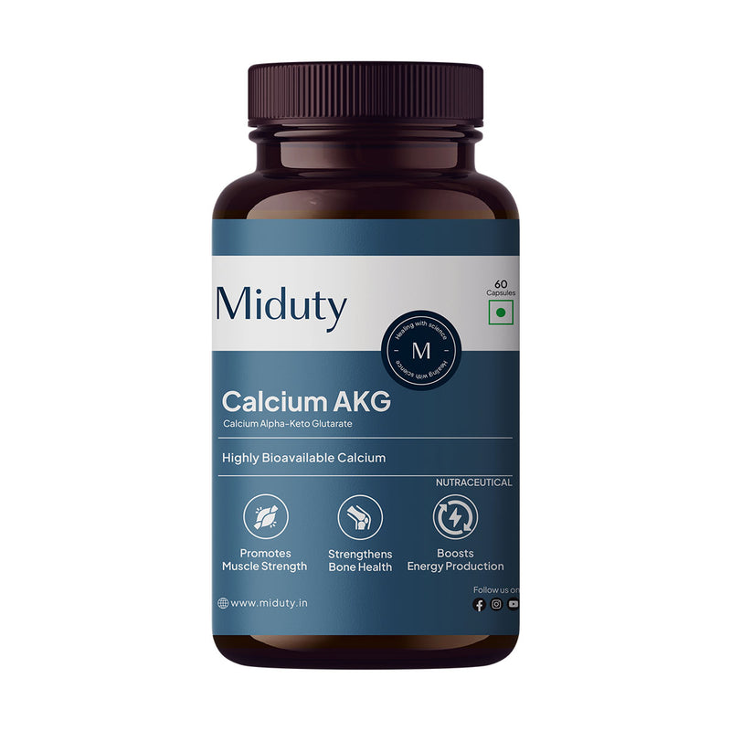 Miduty Calcium AKG supplement Front View