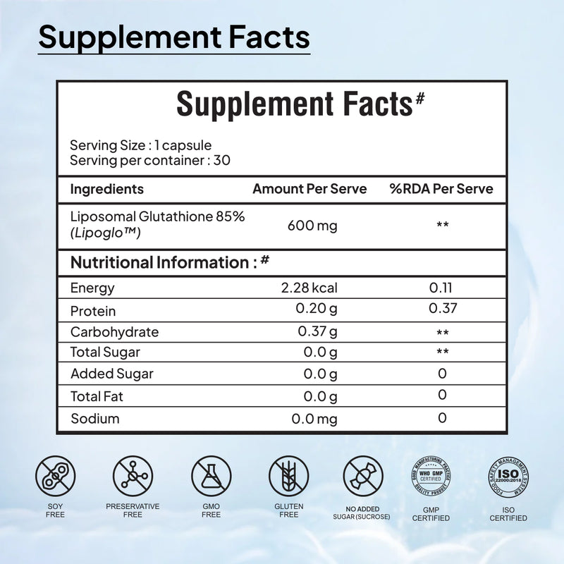 Liposomal Glutathione 85% | Next-Gen Glutathione