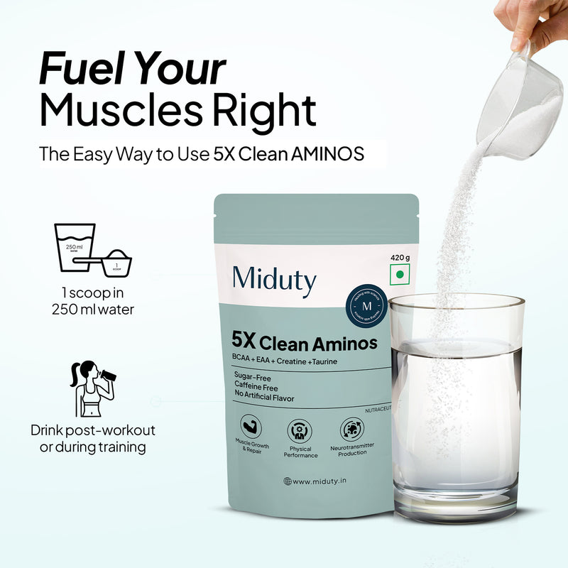 How to take Miduty BCAA and EAA Supplement