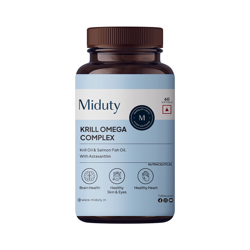Krill Omega Complex | Powered By Salmon Fish, Astaxanthin & Antarctic Krill Oil