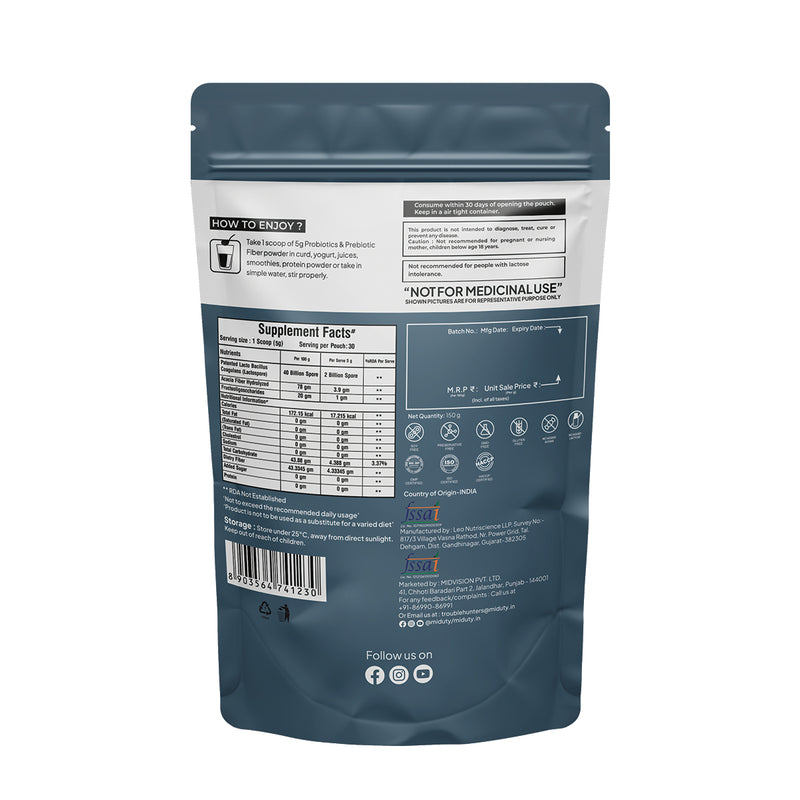 Probiotics and Prebiotics Powder in India