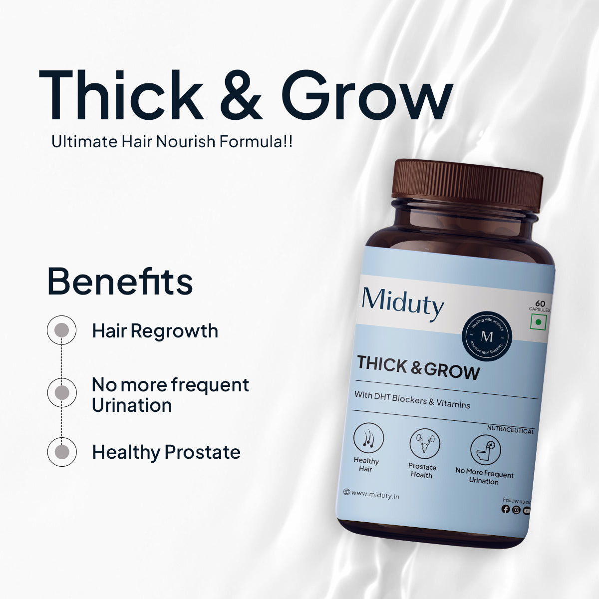Anti-Hair Fall Supplement Bundle | For Healthier, Thicker, & Stronger Hair