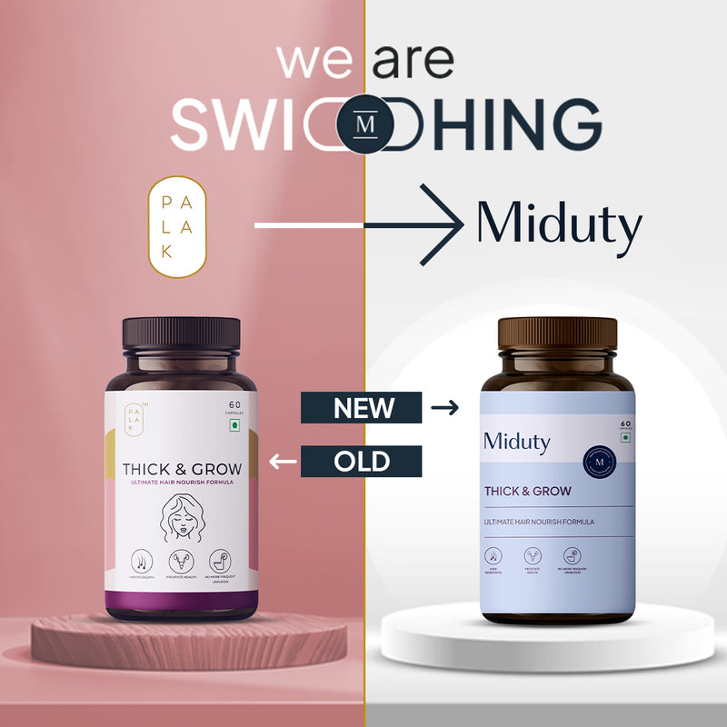 New Packaging of Miduty Hair Growth Capsules/Tablets Supplement