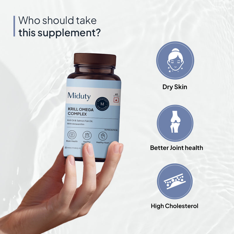 Krill Omega Complex | Powered By Salmon Fish, Astaxanthin & Antarctic Krill Oil