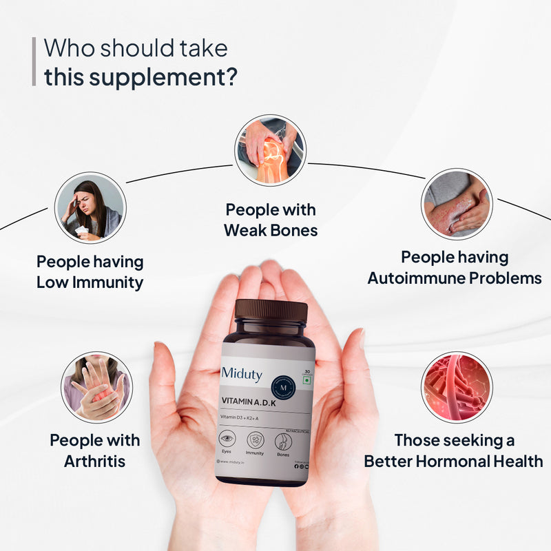 Who should take Vitamin A, D3 and K2 Tablets Supplement?