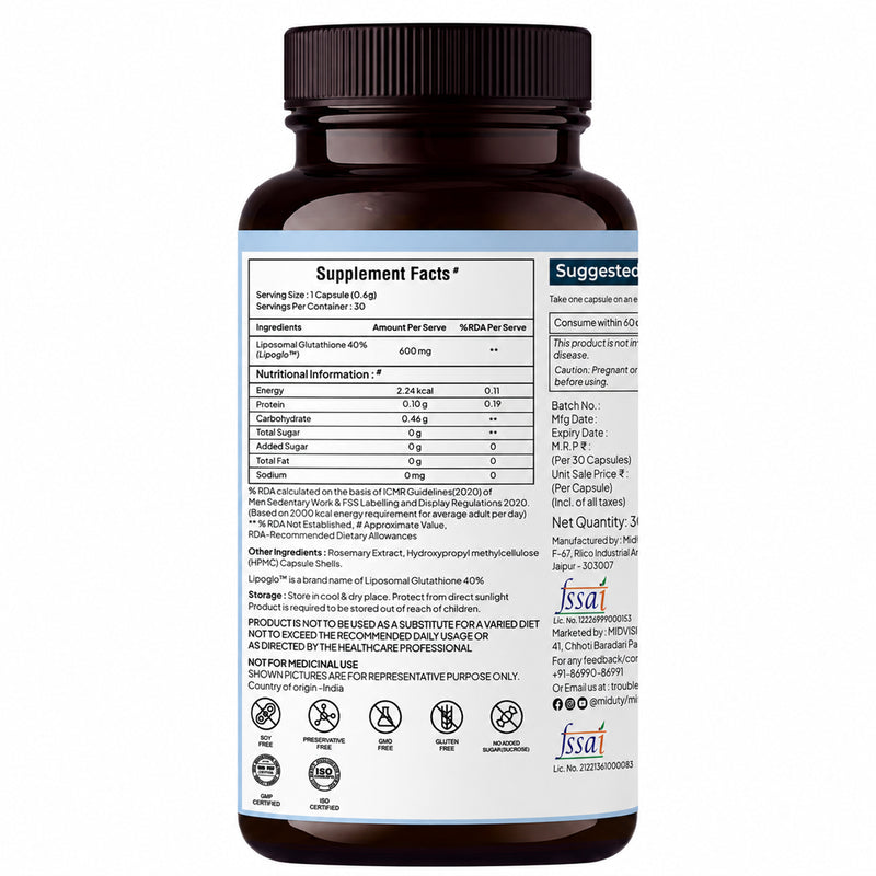 Liposomal Glutathione 40%