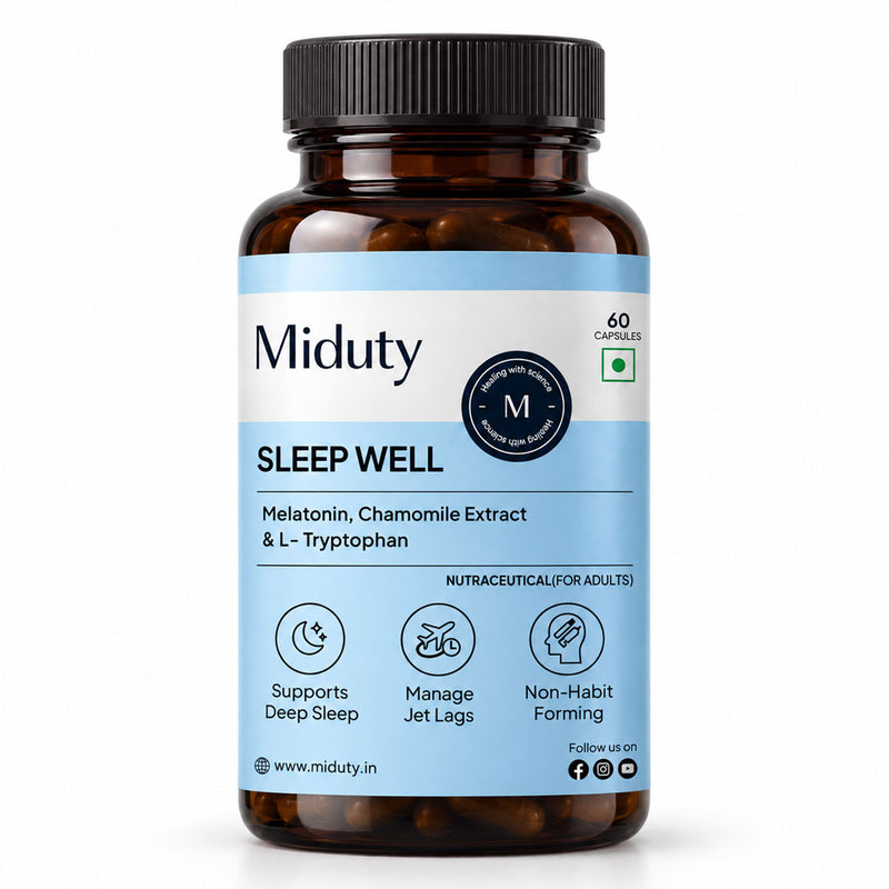 Miduty Sleep Well supplement front