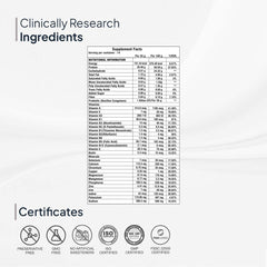 Miduty Plant Protein Powder Supplement Facts Sheet-main
